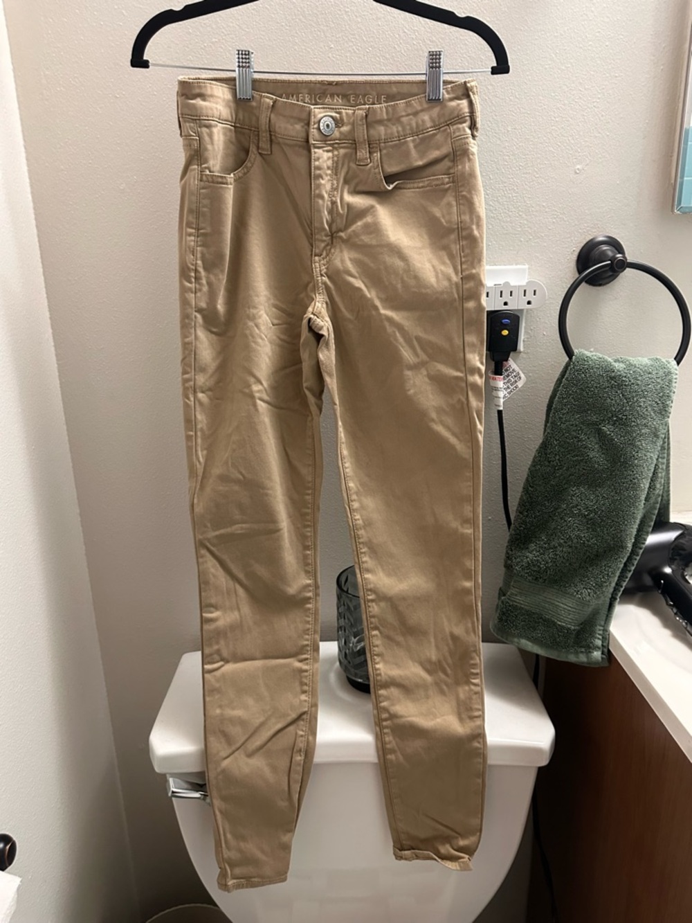 American Eagle Outfitters Girls' Khaki Skinny Pants
